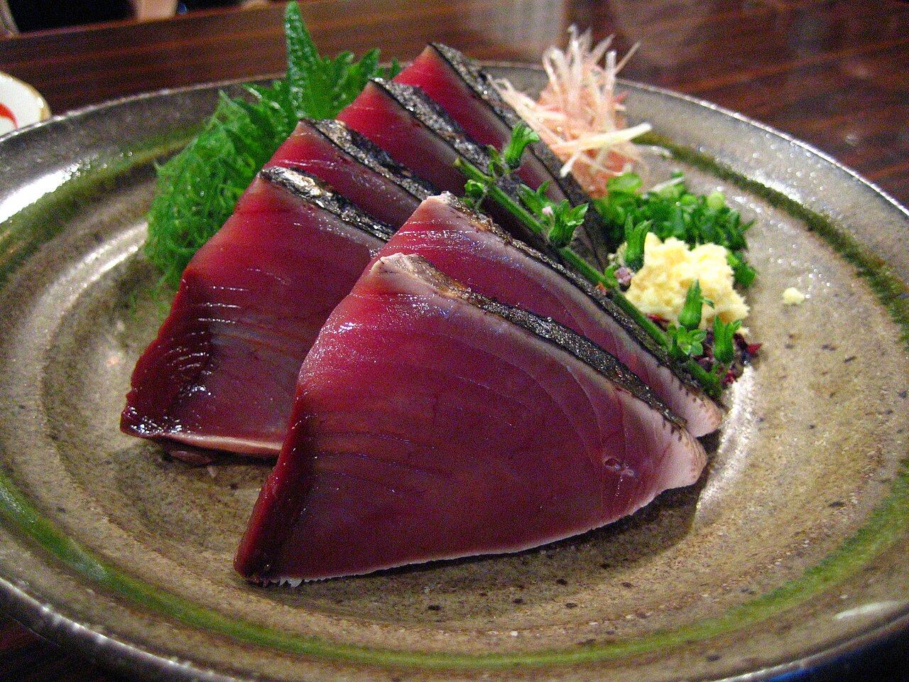 Katsuo no tataki seared skipjack from Kochi Prefecture