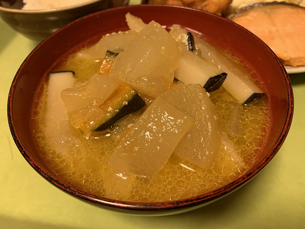 Kujirajiru regional whale soup across Japan's prefectures
