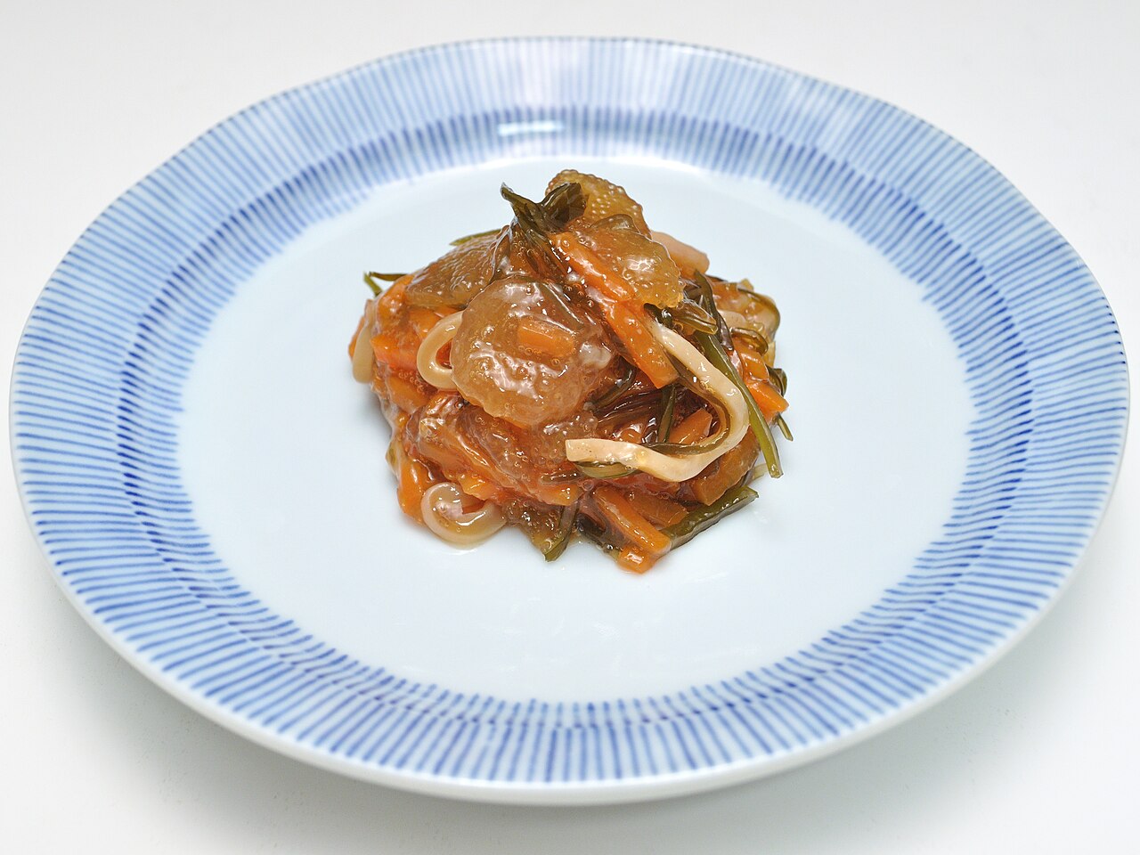 Matsumaezuke — Hokkaido pickled squid, kelp and herring roe