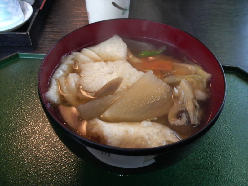 Senbei-jiru Traditional Soup of Hachinohe Using Nanbu Senbei